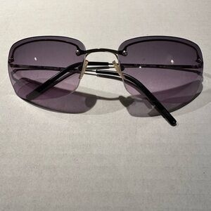Diesel Purple Tinted Semi Rimless Y2K Vintage 2000s Sunglasses